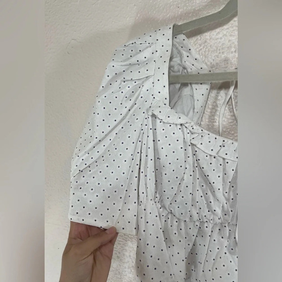 Revolve Majorelle Vivien Floral Blouse Top in White Women’s Large Spring Summer - Picture 8 of 16